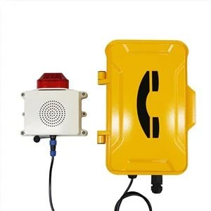 90db Robust Watertight Industrial VoIP Xov Tooj Nrog Tshaj Tawm