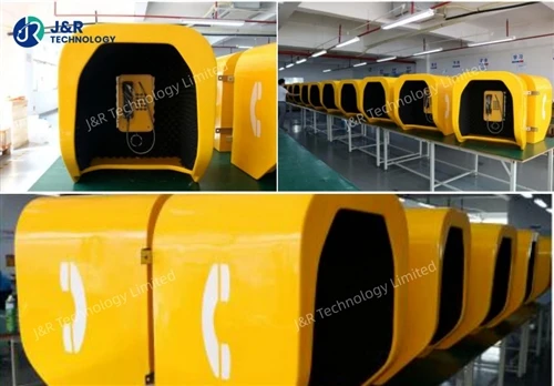 J&R Acoustic Telephone Booths Thiab Weatherproof Xov Tooj Deployed nyob rau h...
